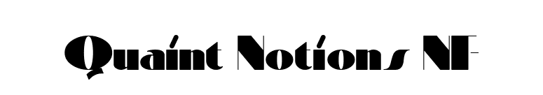 Quaint Notions NF font preview