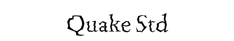 Quake Std font preview