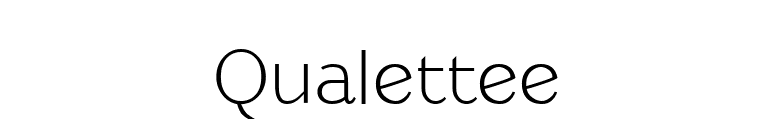 Qualettee font preview