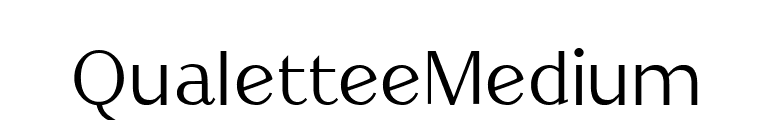 QualetteeMedium font preview