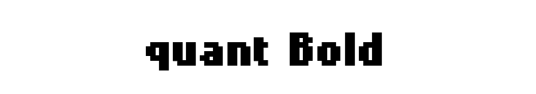 quant Bold font preview