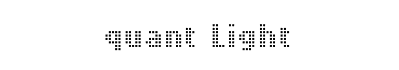 quant Light font preview