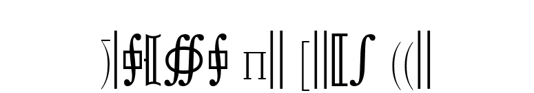Quanta Pi Five SSi font preview