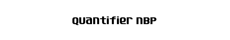 Quantifier NBP font preview