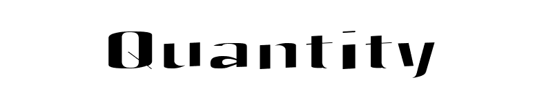Quantity font preview
