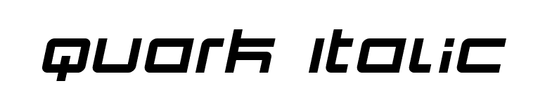 Quark Italic font preview