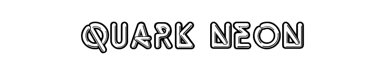 Quark Neon font preview