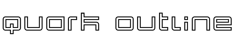 Quark Outline font preview
