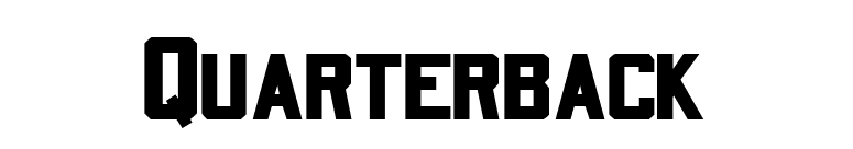 Quarterback font preview