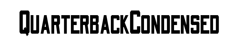 QuarterbackCondensed font preview