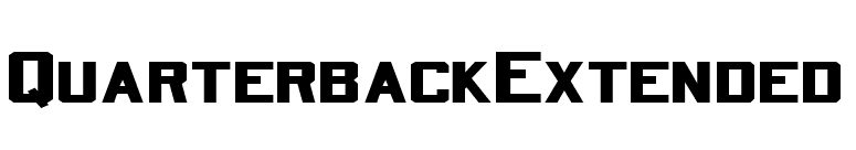 QuarterbackExtended font preview