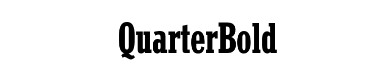 QuarterBold font preview