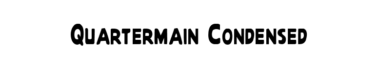 Quartermain Condensed font preview