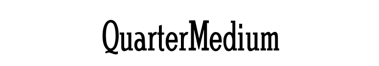 QuarterMedium font preview