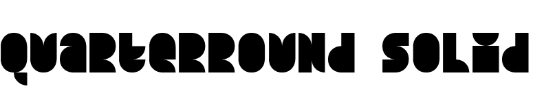 Quarterround Solid font preview