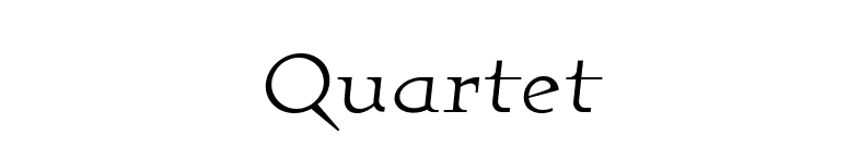 Quartet font preview