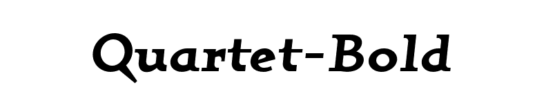 Quartet-Bold font preview