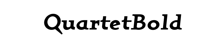 QuartetBold font preview