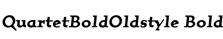 QuartetBoldOldstyle Bold font preview