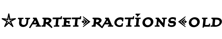 QuartetFractionsBold font preview
