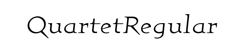 QuartetRegular font preview