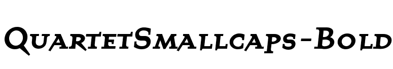 QuartetSmallcaps-Bold font preview