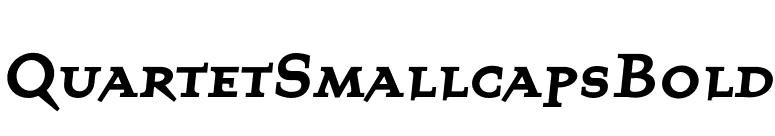 QuartetSmallcapsBold font preview