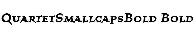 QuartetSmallcapsBold Bold font preview