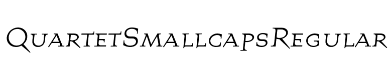 QuartetSmallcapsRegular font preview
