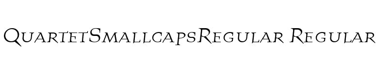 QuartetSmallcapsRegular Regular font preview