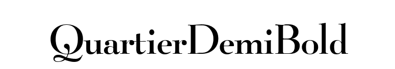 QuartierDemiBold font preview