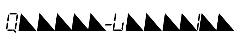 Quartz-LightIta font preview