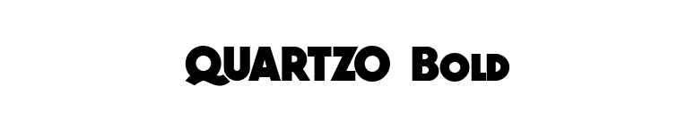 QUARTZO Bold font preview