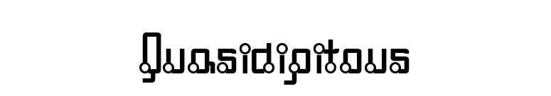 Quasidipitous font preview