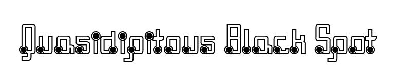 Quasidipitous Black Spot font preview