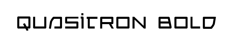 Quasitron Bold font preview