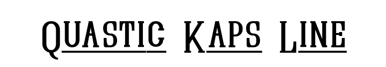 Quastic Kaps Line font preview