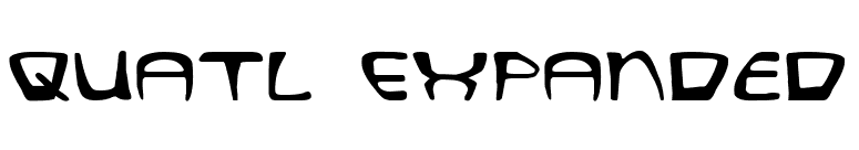 Quatl Expanded font preview