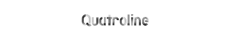 Quatroline font preview