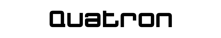 Quatron font preview