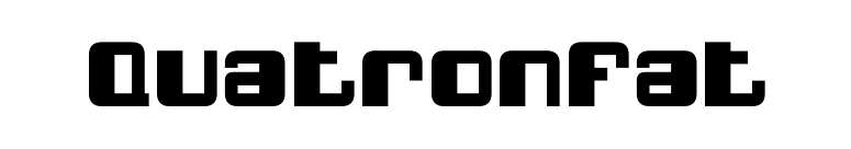 QuatronFat font preview