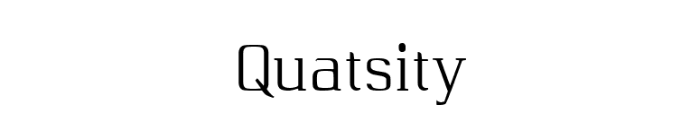 Quatsity font preview
