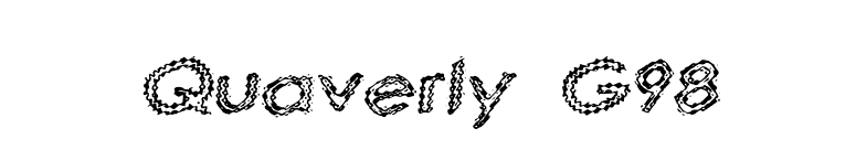 Quaverly G98 font preview