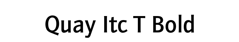Quay Itc T Bold font preview