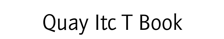 Quay Itc T Book font preview