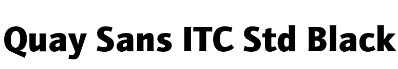 Quay Sans ITC Std Black font preview