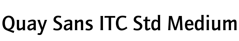 Quay Sans ITC Std Medium font preview