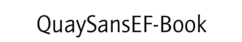 QuaySansEF-Book font preview