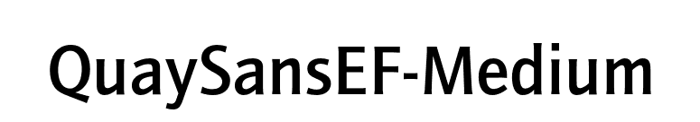QuaySansEF-Medium font preview