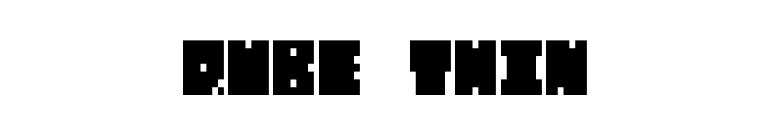 QUBE THIN font preview